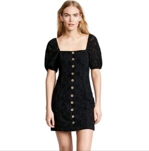 Free People Daniella Black Mini Dress Size 6